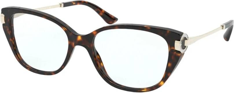 Bvlgari Dark Havana Eyewear Frames Brown Unisex