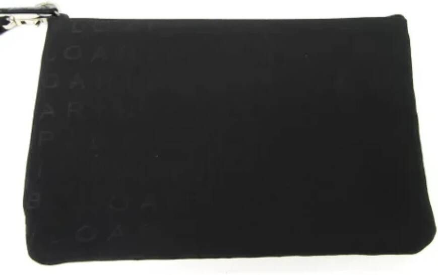 Bvlgari Vintage Pre-owned Canvas handbags Zwart Dames
