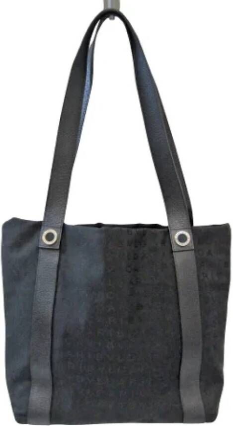 Bvlgari Vintage Pre-owned Canvas shoulder-bags Zwart Dames