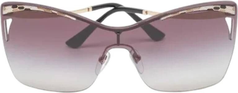 Bvlgari Vintage Pre-owned Fabric sunglasses Black Dames