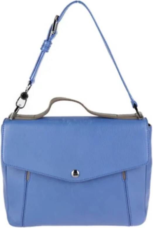 Bvlgari Vintage Pre-owned Leather handbags Blauw Dames