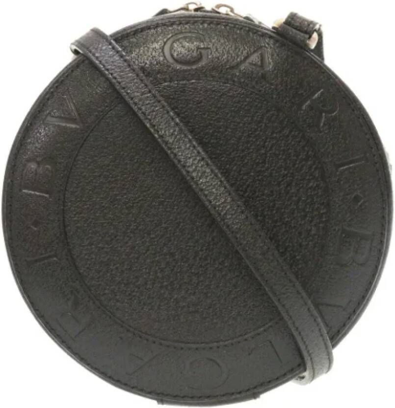 Bvlgari Vintage Pre-owned Leather shoulder-bags Zwart Dames