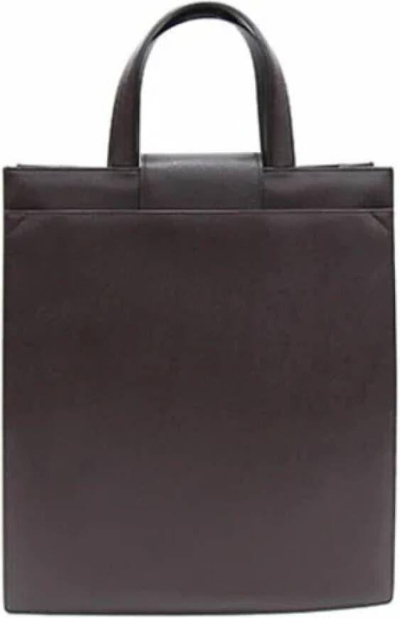 Bvlgari Vintage Pre-owned Leather totes Bruin Dames