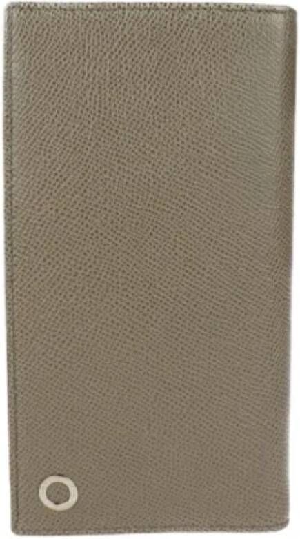 Bvlgari Vintage Pre-owned Leather wallets Grijs Dames
