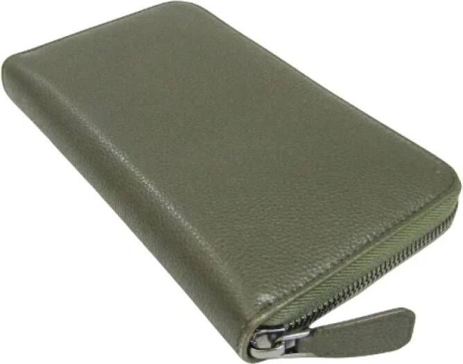 Bvlgari Vintage Pre-owned Leather wallets Groen Dames