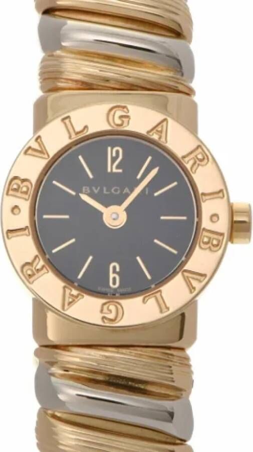 Bvlgari Vintage Pre-owned Metal watches Yellow Dames