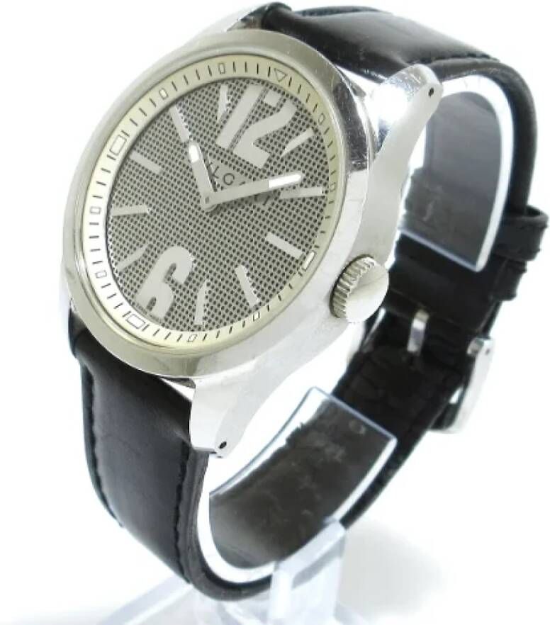 Bvlgari Vintage Pre-owned Stainless Steel watches Zwart Dames