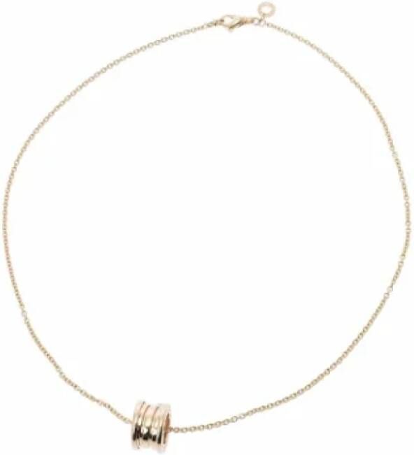 Bvlgari Vintage Pre-owned Yellow Gold necklaces Geel Dames