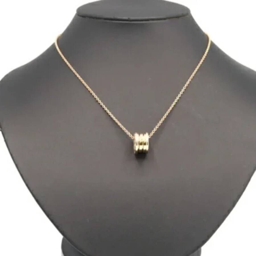 Bvlgari Vintage Pre-owned Yellow Gold necklaces Geel Dames