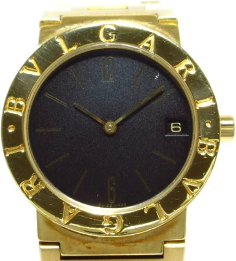 Bvlgari Vintage Pre-owned Yellow Gold watches Geel Dames