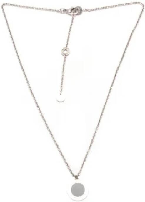 Bvlgari Vintage Tweedehands ketting Grijs Dames