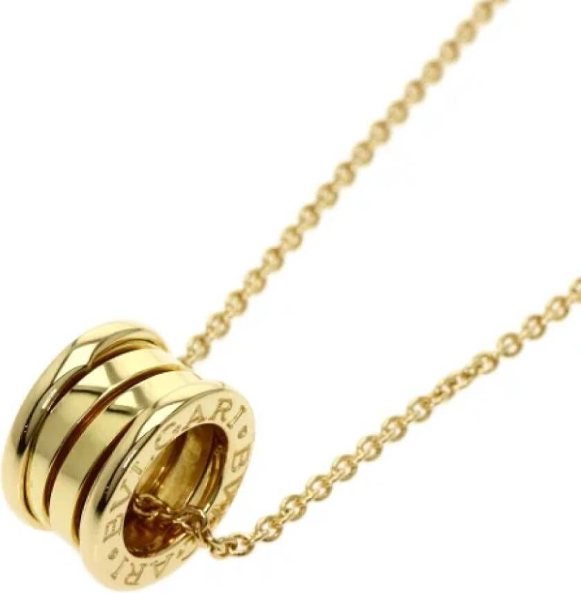 Bvlgari Vintage Voldoende gele gouden kettingen Geel Dames