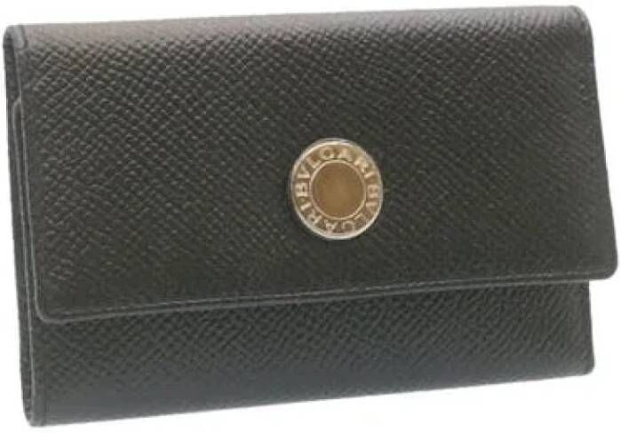 Bvlgari Vintage Voldoende leeraccessoires Zwart Dames