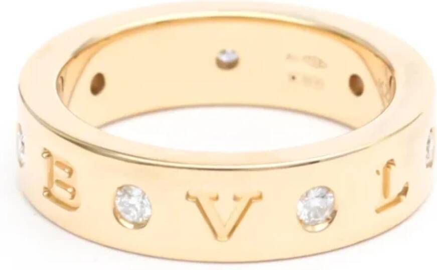 Bvlgari Vintage Voldoende roségouden ringen Geel Dames