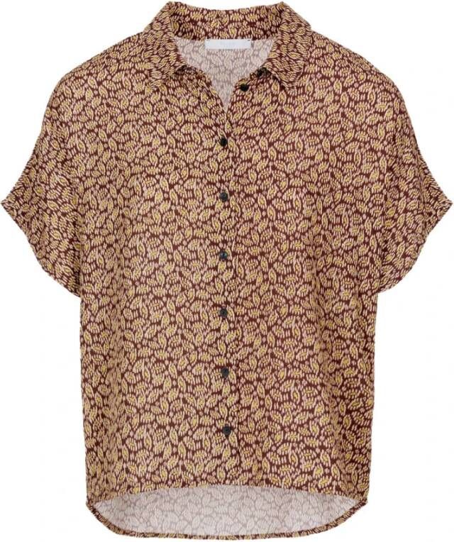 By-Bar Blouse korte mouw Bruin Dames