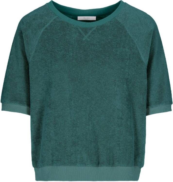 By-Bar Pullover met Ronde Hals Green Dames