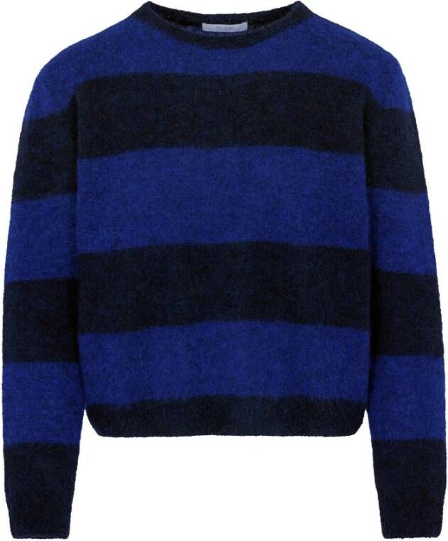 By-Bar Trui met Ronde Hals Blue Dames