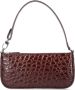 By FAR Rachel Crocodile Embossed Shoulder Bag Bruin Dames - Thumbnail 3