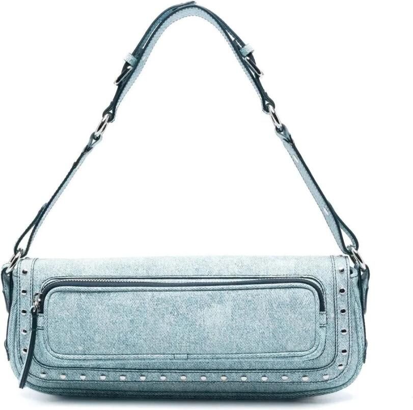 By Far Hobo bags Maddy Denim Handbag in blauw