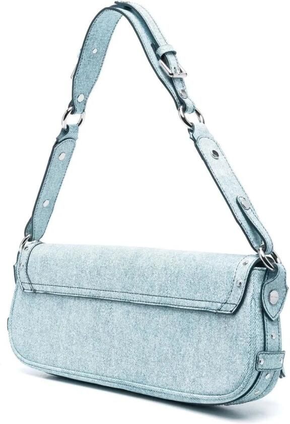 By Far Hobo bags Maddy Denim Handbag in blauw - Foto 4