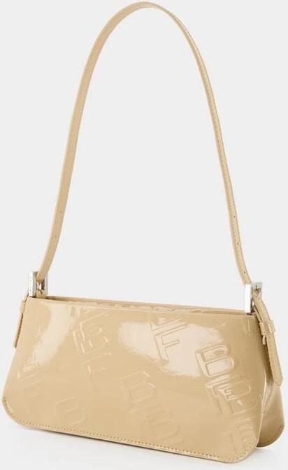 By Far Hobo bags Dulce Hobo Bag Kraft Patent Leather in beige