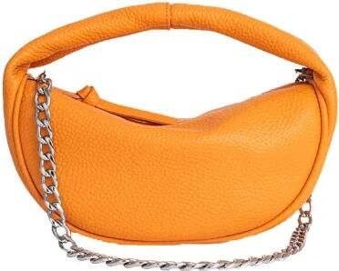 By FAR Oranje Leren Handtas met Kettingriem Orange Dames - Foto 13