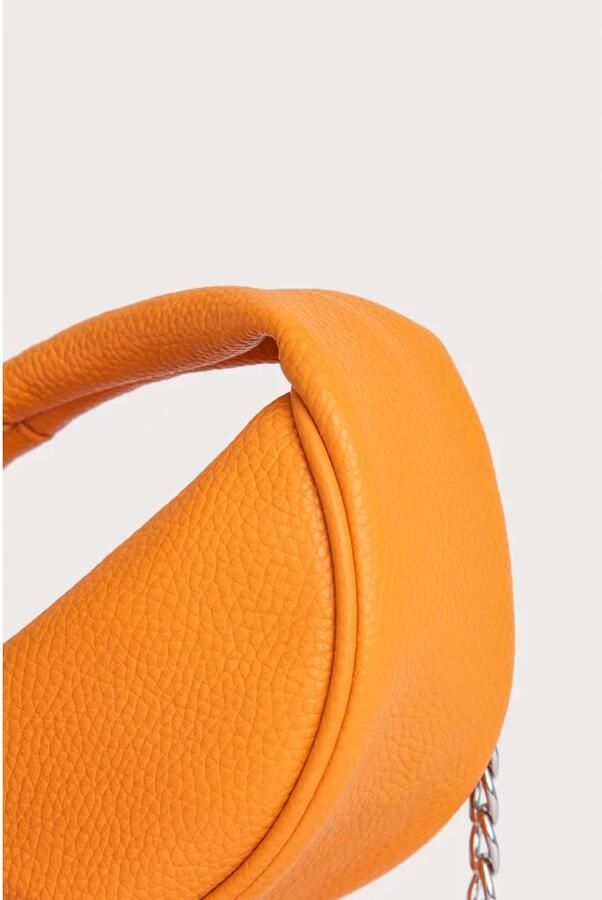 By FAR Oranje Leren Handtas met Kettingriem Orange Dames - Foto 2