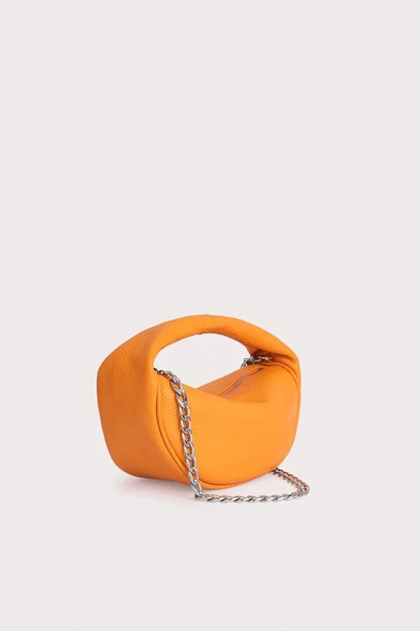 By FAR Oranje Leren Handtas met Kettingriem Orange Dames - Foto 11