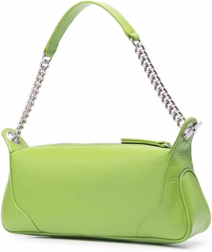 By Far Hobo bags Lambskin Pistachio Green Samira Leather Shoulder B in groen - Foto 4