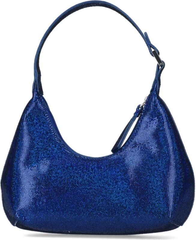 By Far Shoppers Blue Baby Amber Mini Bag Disco Dot Leather Effect in blauw - Foto 3