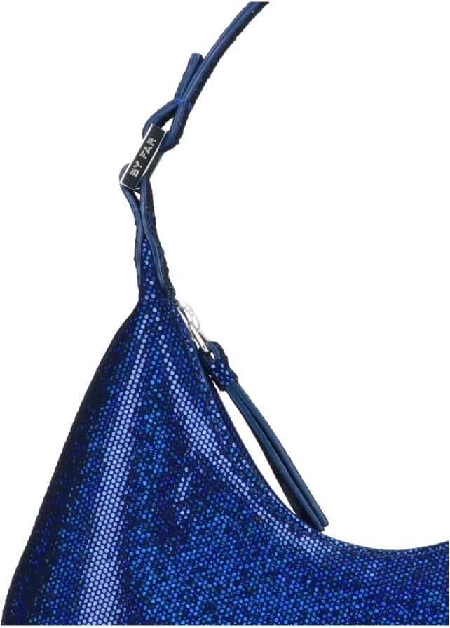 By Far Shoppers Blue Baby Amber Mini Bag Disco Dot Leather Effect in blauw - Foto 2