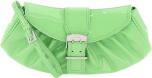 By FAR patent leather glami clutch bag Groen Dames