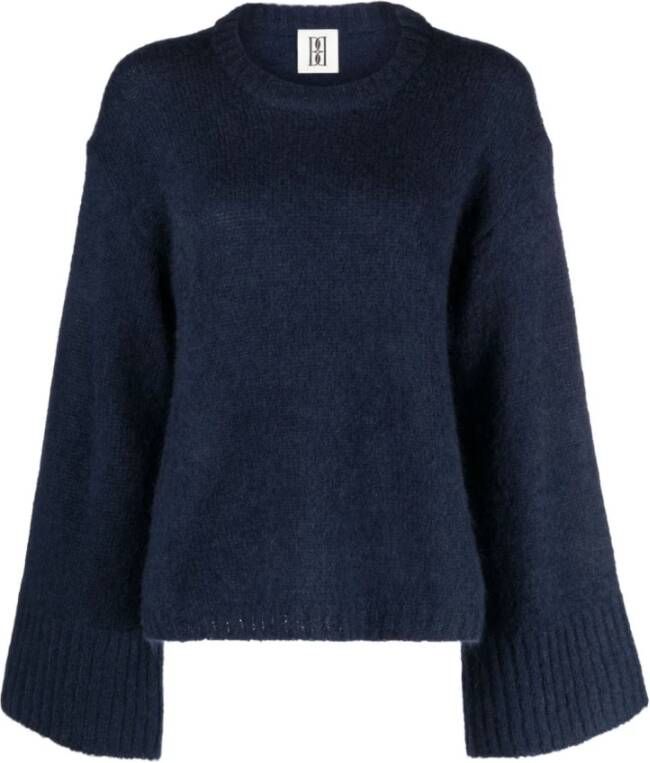 By Malene Birger Blauwe Wollen Trui met Ronde Hals By Herenne Birger Blauw Dames