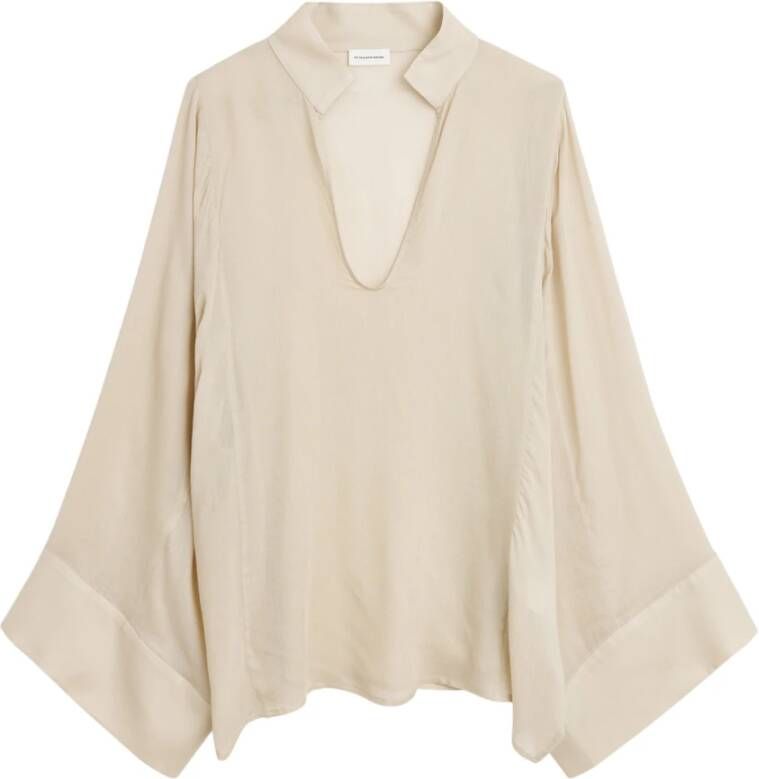 By Malene Birger Relaxed-fitting top By Herenne Birger Beige Dames