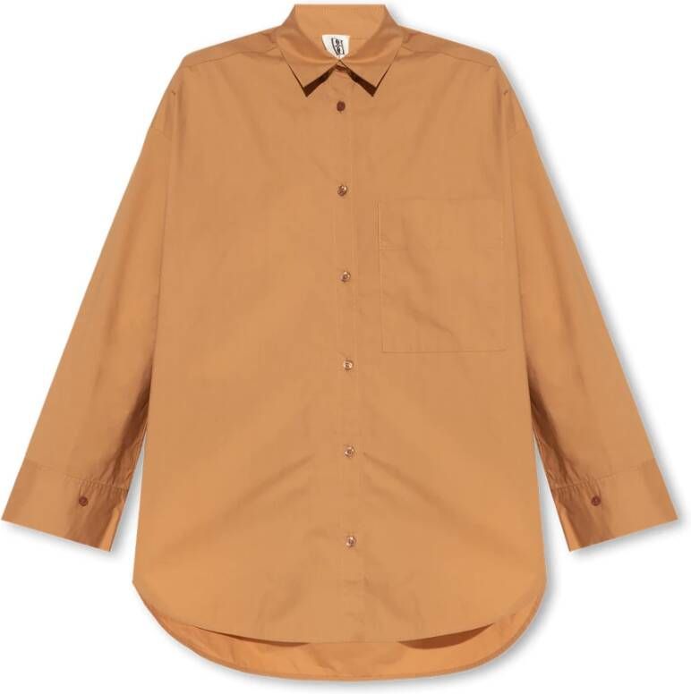 By Malene Birger Derris shirt By Herenne Birger Bruin Dames