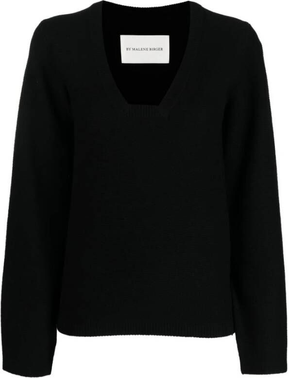 By Malene Birger Gebreide kleding met V-hals By Herenne Birger Zwart Dames