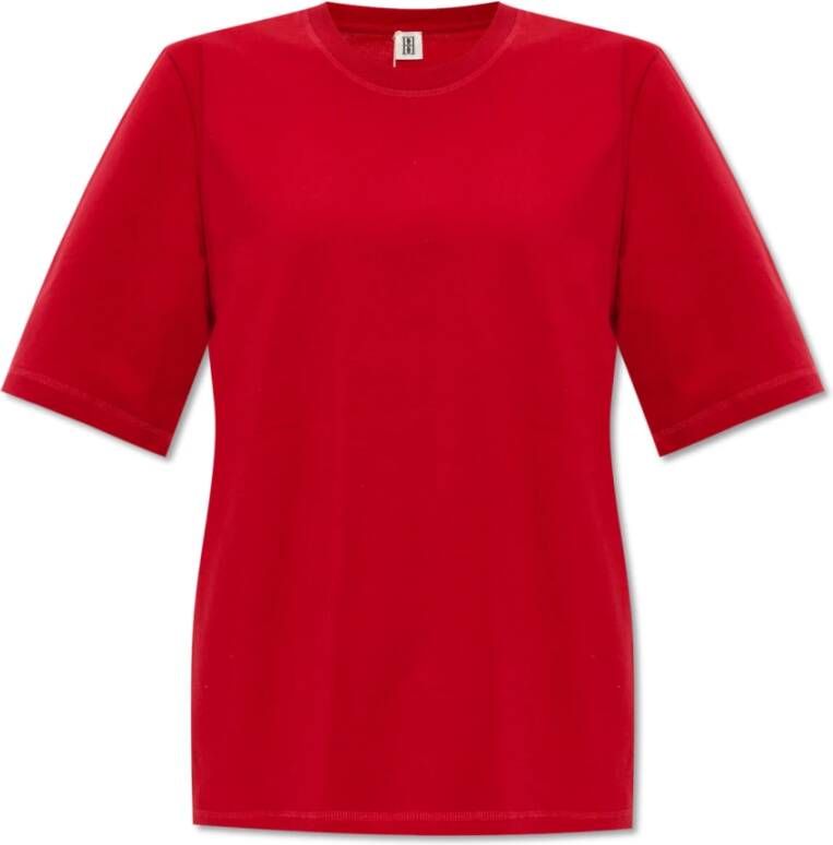 By Malene Birger Hedil T-shirt met logo By Herenne Birger Rood Dames