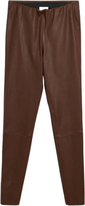 By Malene Birger Leather Trousers By Herenne Birger Bruin Dames