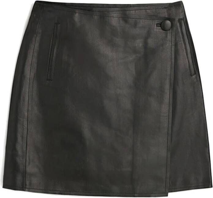 By Malene Birger Leren rok By Herenne Birger Zwart Dames