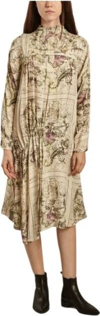 By Malene Birger Vanuna bedrukte jurk By Herenne Birger Beige Dames