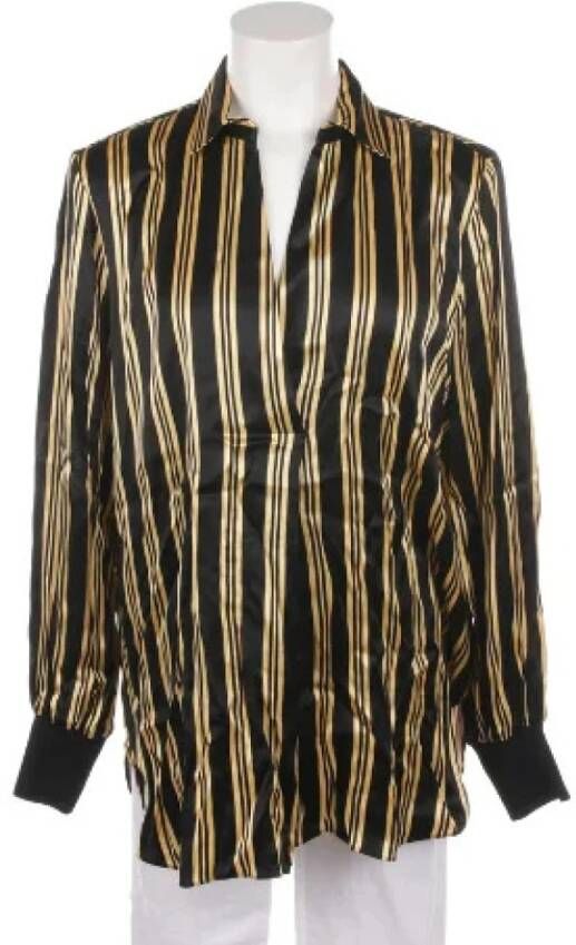By Malene Birger Pre-owned Pratilled fabric tops By Herenne Birger Pre-owned Zwart Dames
