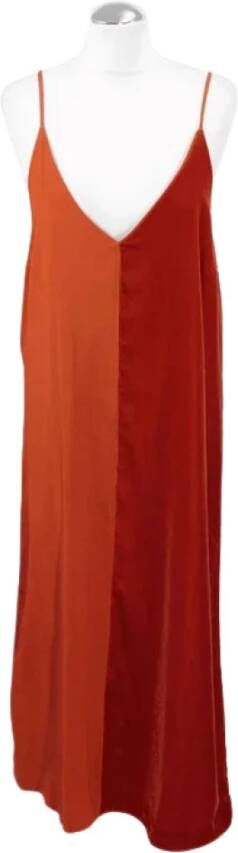 By Malene Birger Pre-owned Pre-owned Polyester dresses By Herenne Birger Pre-owned Oranje Dames