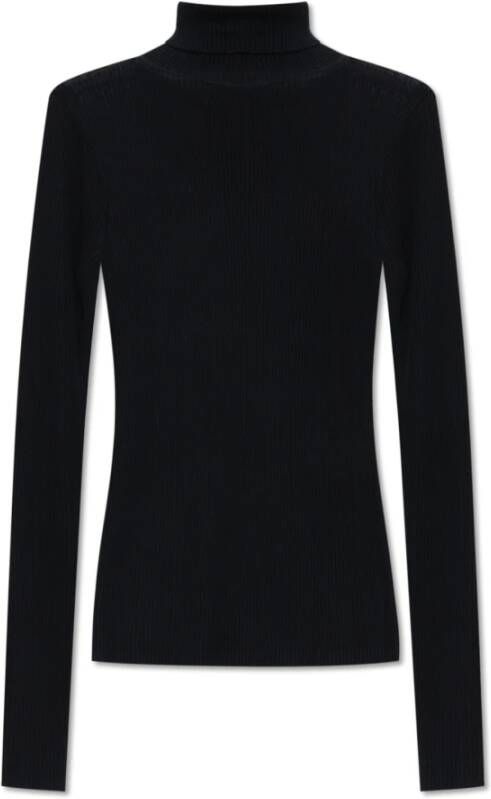 By Malene Birger Ronella Trui Zwart Hoge Hals Lange Mouwen By Herenne Birger Black Dames