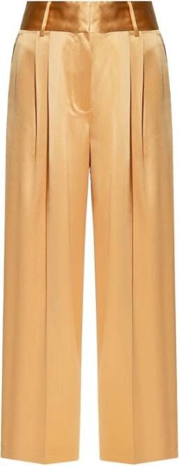 By Malene Birger Satijnen broek met grote benen By Herenne Birger Beige Dames