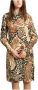 By Malene Birger Sète long sleeves printed dress By Herenne Birger Beige Dames - Thumbnail 1