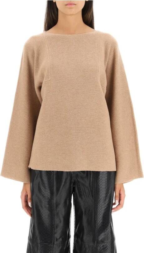 By Malene Birger Gebreide kleding met ronde hals By Herenne Birger Beige Dames