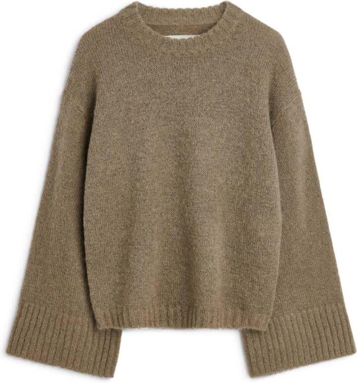 By Malene Birger Truien met ronde hals By Herenne Birger Bruin Dames