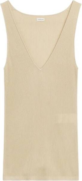 By Malene Birger Rory ribbed tank top By Herenne Birger Beige Dames