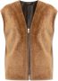 By Malene Birger Omkeerbare Shearling Vest met Ritssluiting By Herenne Birger Brown Dames - Thumbnail 1