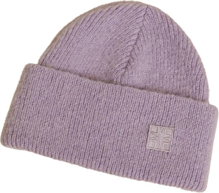 By Malina Pomme Beanie Stijlvolle en Warme Wintermuts Purple Dames